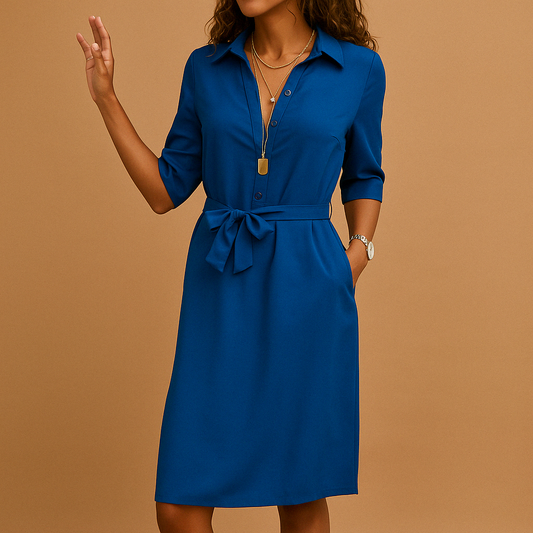 Elegant midi dress for women with flattering fit and timeless design, perfect for work, leisure, and evening occasions.